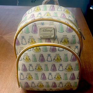 Loungefly Disney Beauty and the Beast Dresses Mini Backpack Exclusive